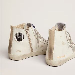 Golden Goose Francy Classic In color: White/Silver/Milk Size 38